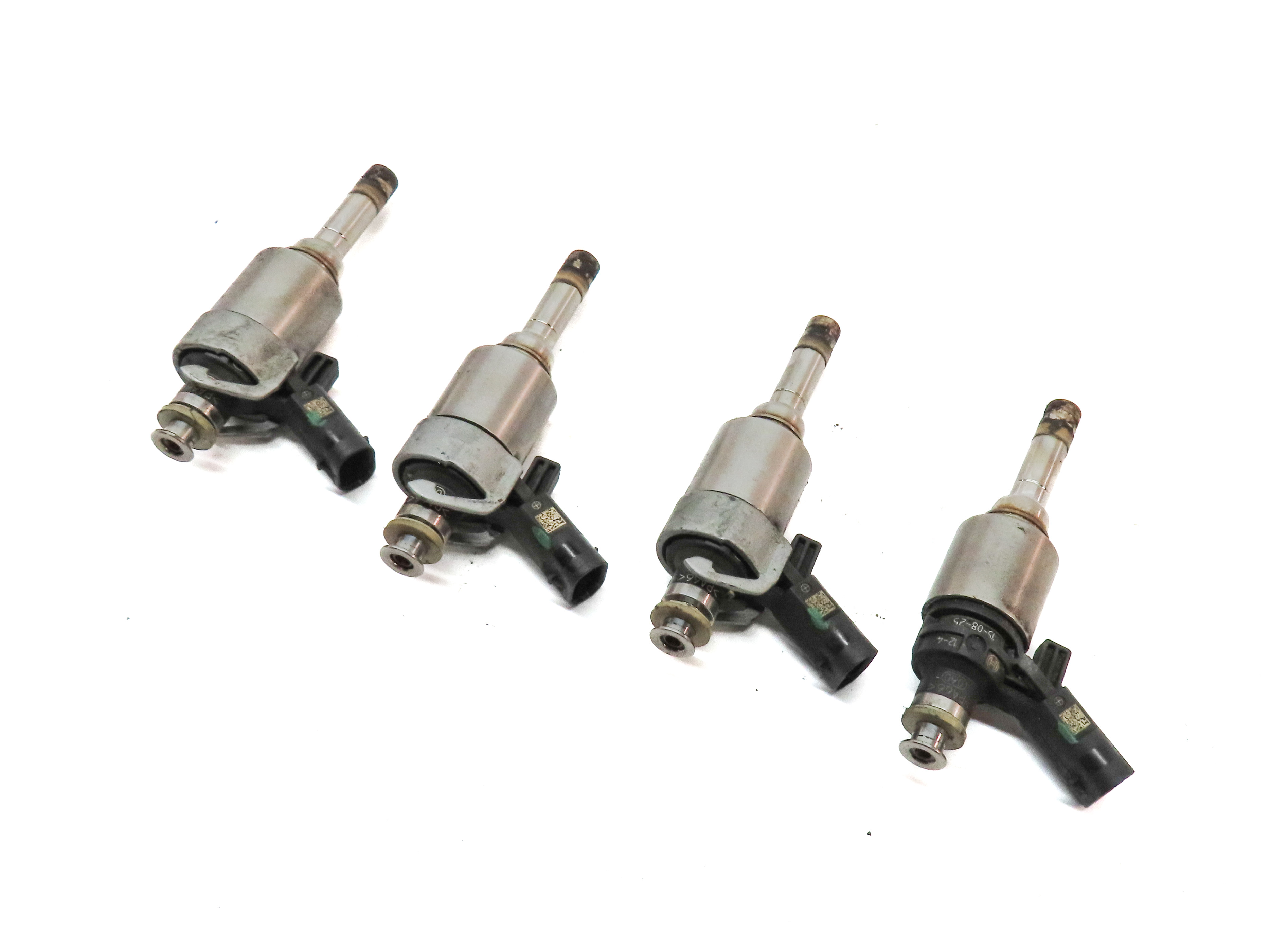 08-17 AUDI A3 A4 A5 A6 Q5 TT (8P B8 8K 8T 8R MK2 C7) 2.0L FSI FUEL INJECTOR SET4 — exact item pictured